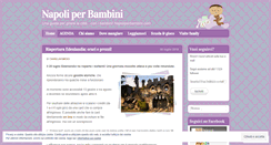 Desktop Screenshot of napoliperbambini.com